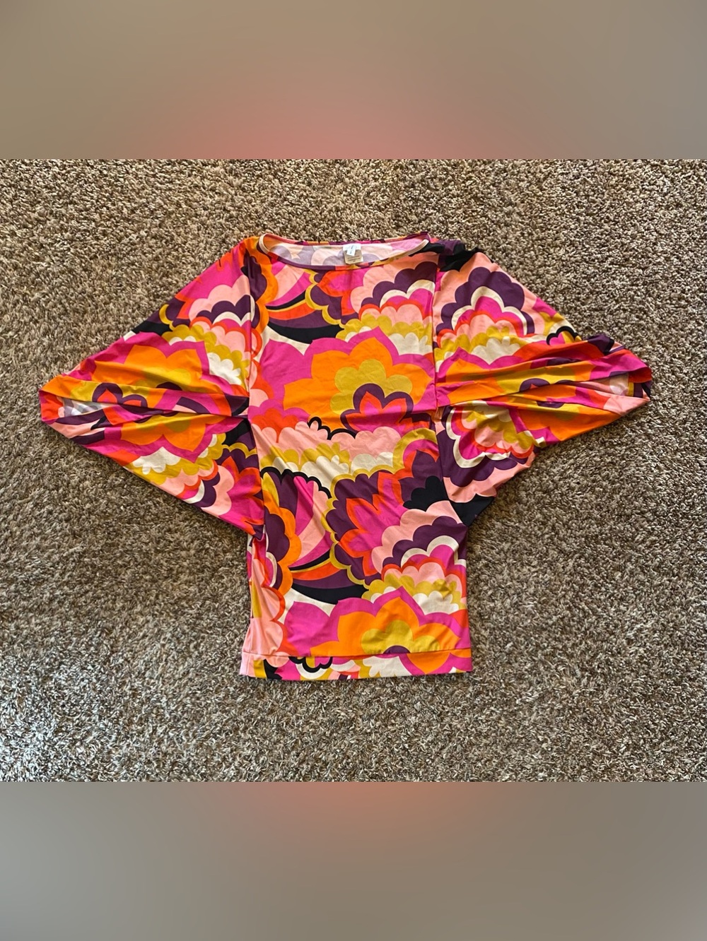 Trina Turk Fan Faire Tunic Dress Swimsuit Coverup size S